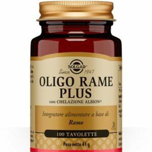solgar oligo rame plus 100 tavolette