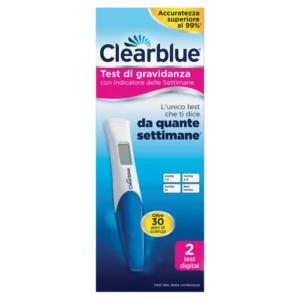 CLEARBLUE TEST DI GRAVIDANZA CON INDICATORE DELLE SETTIMANE 2 PEZZI