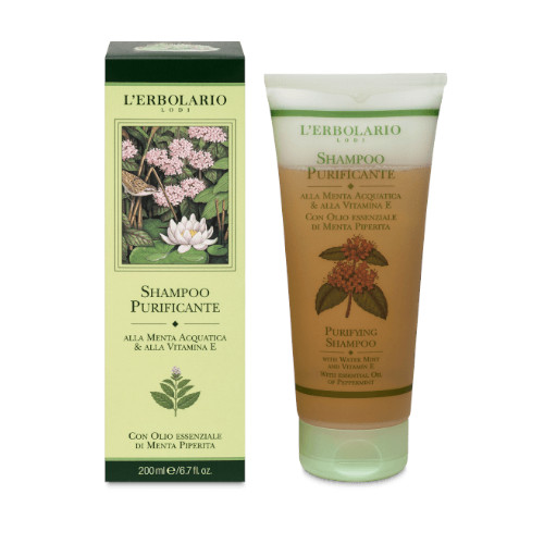 shampoo purificante menta acquatica e vitamina e