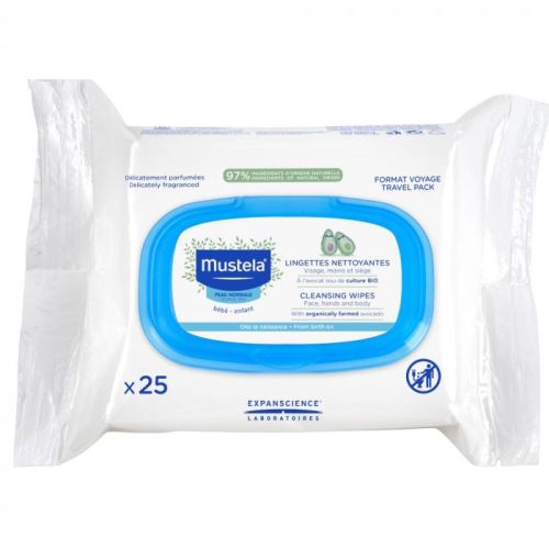 mustela salviette detergenti pelli normali2020 25 pezzi