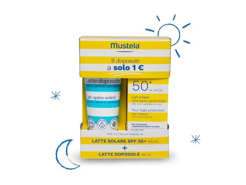 mustela latte solare 50+ 100ml e latte doposole 125ml