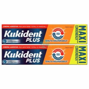 kukident plus doppia azione 2x65g