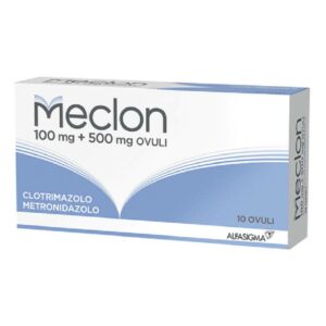 meclon 10 ovuli vaginali 100 mg + 500 mg?