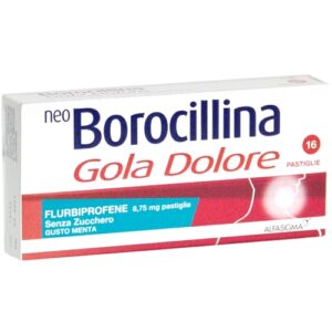 Neoborocillina goladolore 16 pastiglie menta senza zucchero