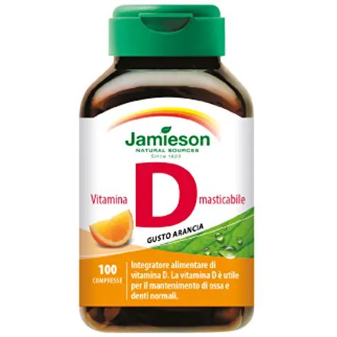 Jamieson Vitamina D Masticabile Arancia 100 Compresse