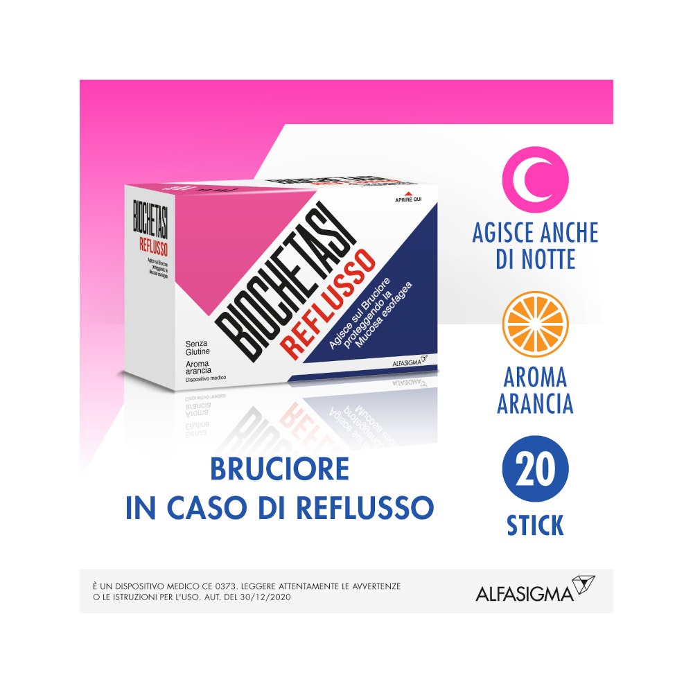 Biochetasi Reflusso 20 Stick Aroma Arancia