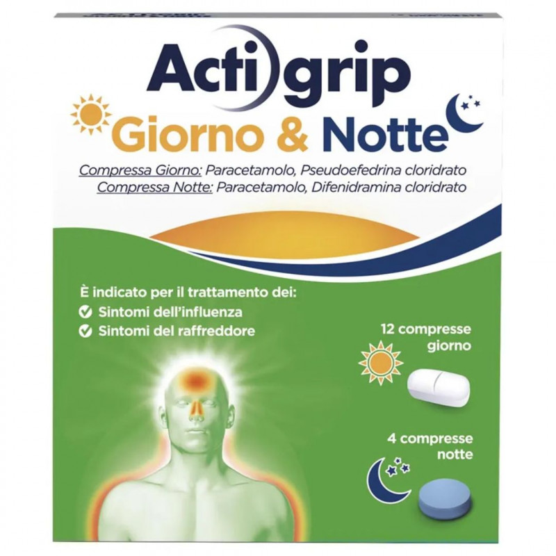 ACTIGRIP GIORNO&NOTTE 12+4CPR